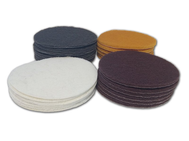 STARCKE Premium 6 Inch Non Woven Surface Conditioning Discs - for Dry Sanding Countertops, Auto Body Repair, Marine, Paint, Plastics, Metal and Fiberglass - Image 1